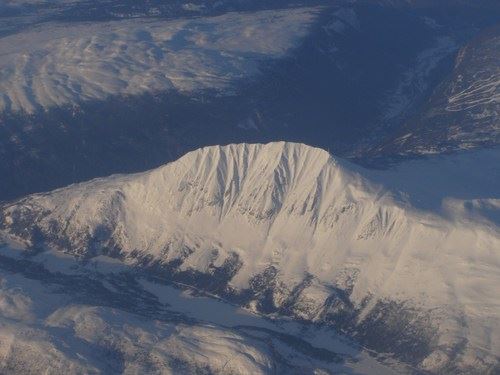 Helikopter flights  i Telemark over Gaustatoppen Peak