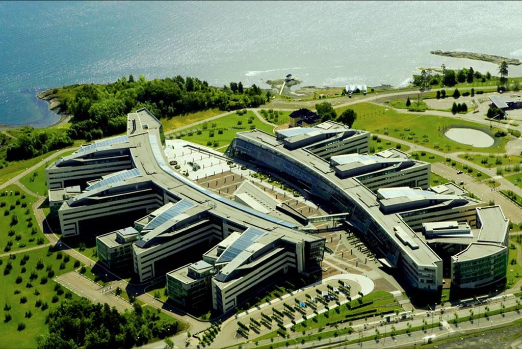 Helikopterleie over  Telenor HQ Oslo